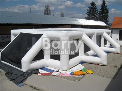 Football Field Surround 15mx9m,PVC Material Inflatable Soap Football Field BY-IS-033